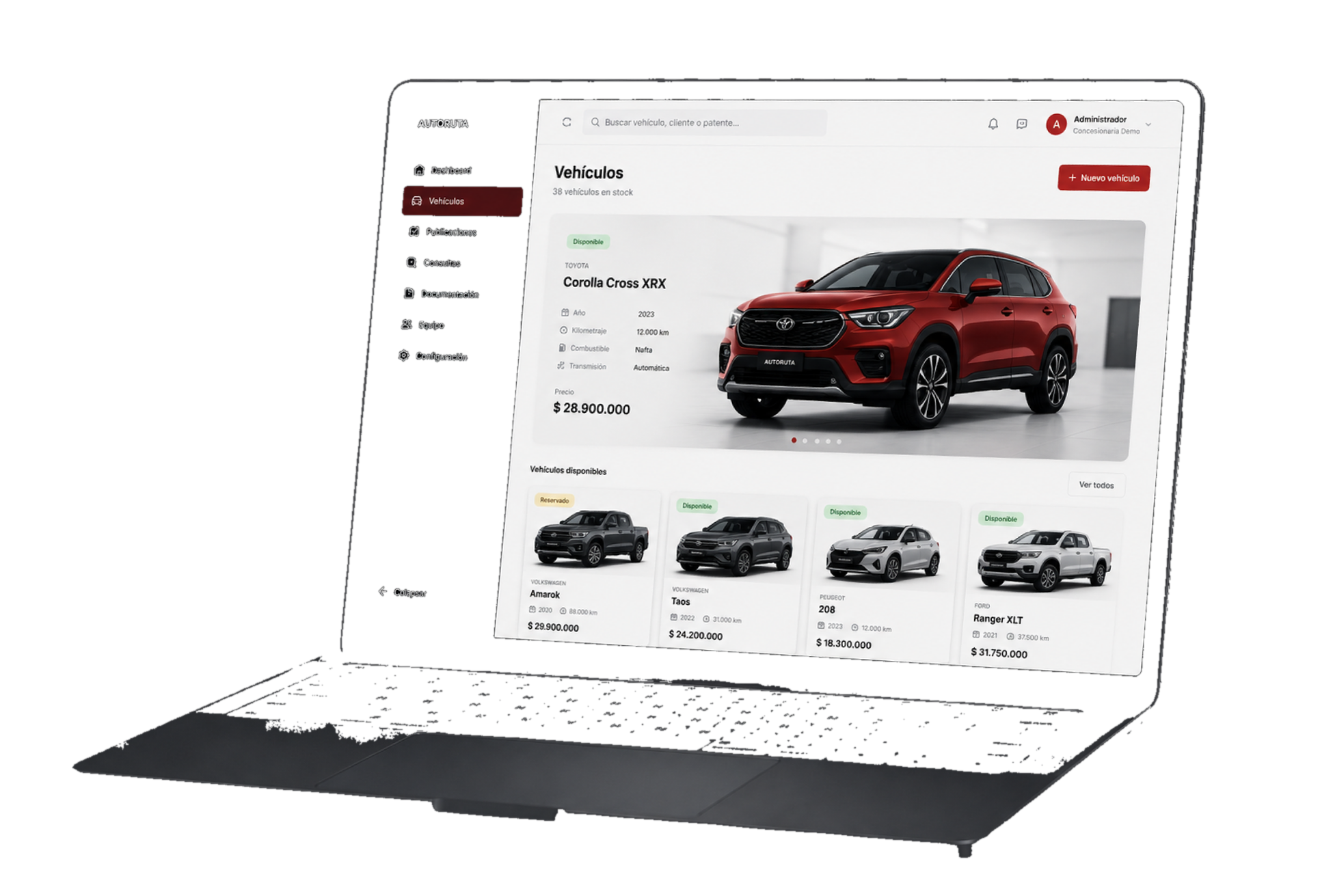 Autoruta Dashboard